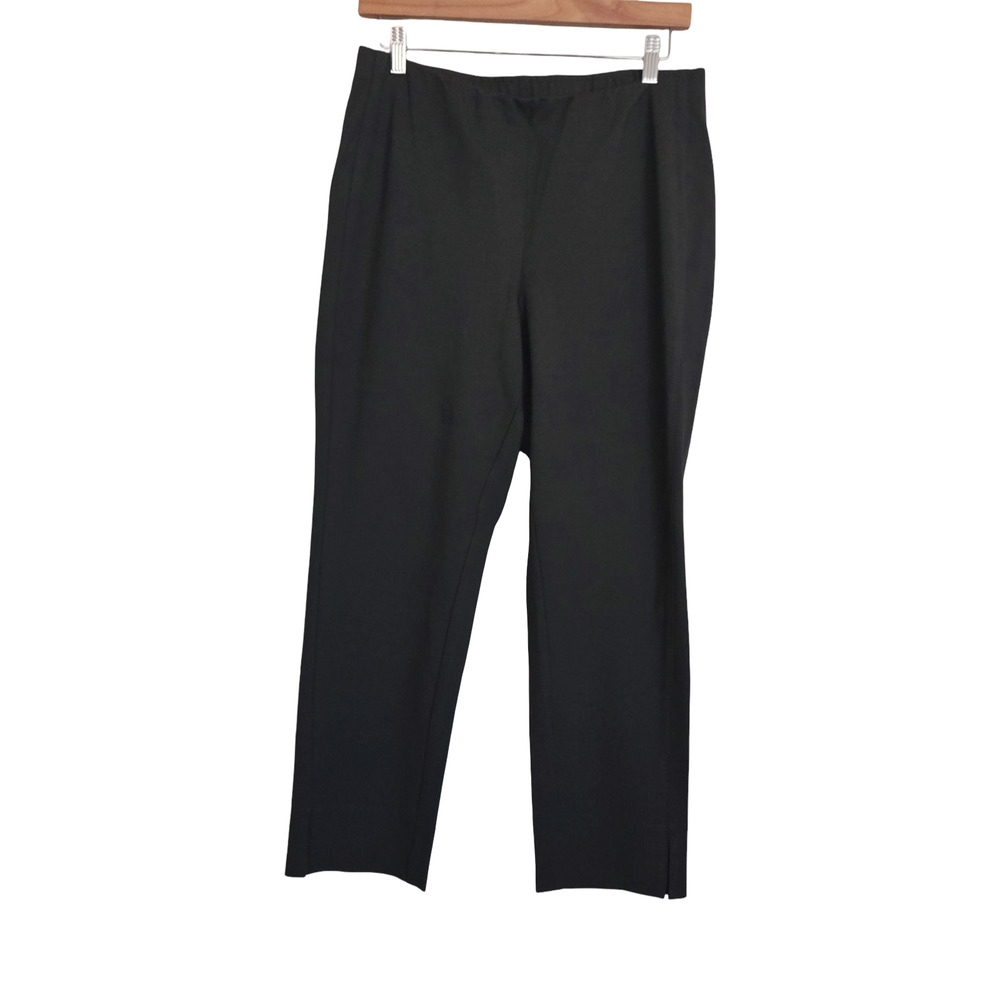 J.Jill | Dark Gray Ponte Slim Leg Pull-On Elastic Waist Trousers Office Petite